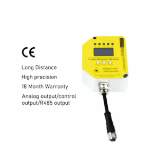 Digital Laser Sensor, DC 10-30V, 5-Digit Display, IP 65, 1mm Resolution - Emissions and Stack