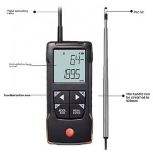 Precision Thermal Wind Speed Meter with High Accuracy - Emissions and Stack