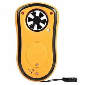 Handheld Digital Anemometer with Temperature Display - Emissions and Stack
