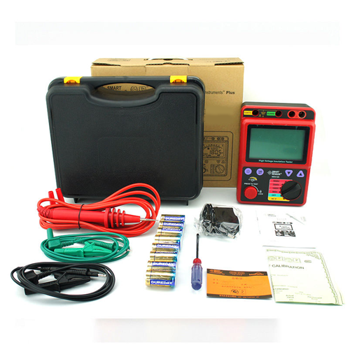 Digital Auto Calibration Megohmmeter with 5000V Insulation Resistance Tester - Emissions And Stack - Image 2