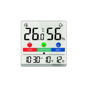 Emissions and Stack LCD AE Hygrometer Clock