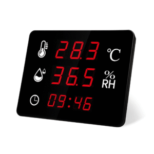 Emissions and Stack Wall-Mount LED Thermometer And AE Hygrometer