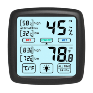 Emissions and Stack Touchscreen Alarm Enabled Hygrometer
