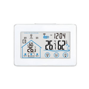 Emissions and Stack Touch Screen LCD Weather Station With Hygrometer