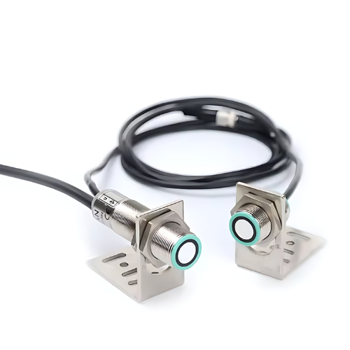 Nickel-Plated Brass Proximity Sensor 20 cm to 6 cm Sensing Range - Emissions and Stack