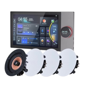 Android 11 Smart Background Music System with 10-Inch IPS Touch Screen - Emissions and Stack  
