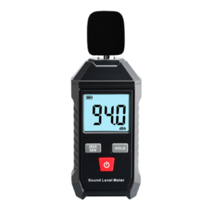 Red Digital Sound Level Meter 30–130dBA with Backlight Display - Emissions and Stack 