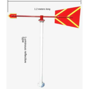 Customizable Mechanical Anemometer, Wind direction vane with Galvanized Bracket - Emissions and Stack