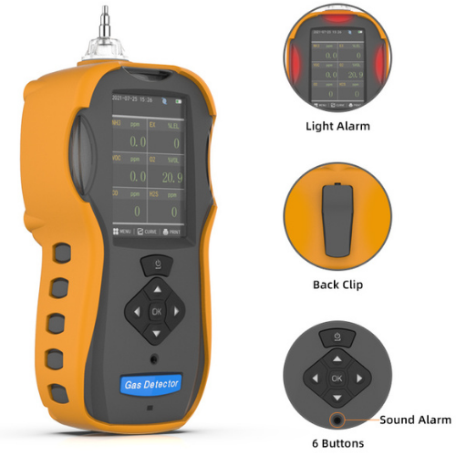 Portable Methane & LPG Gas Leak Detector with LCD & Multi Alarms - Emissions and Stack - Image 2