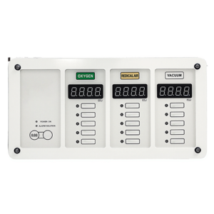 Medical Gas Area Alarm Panel With Integrated Zone Valve Box - Emissions and Stack