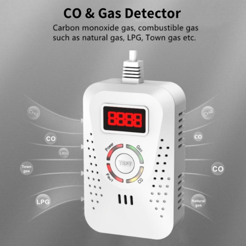 Fixed Multi Gas (LPG & CO) Leak Detector with Solenoid Valve Control - Emissions and Stack - Image 2