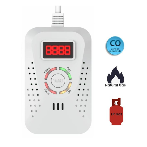 Fixed Multi Gas (LPG & CO) Leak Detector with Solenoid Valve Control - Emissions and Stack