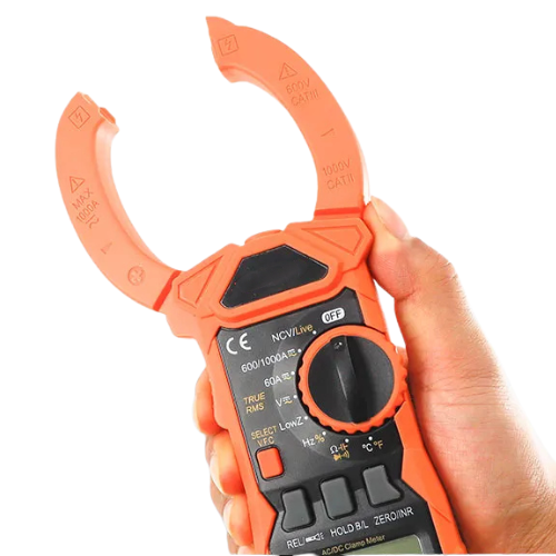 AC/DC Digital Clamp Meter 1000V 1000A True RMS Multimeter - Emissions And Stack - Image 2