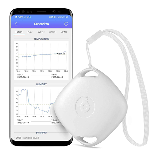 Bluetooth Temperature and Humidity Sensor Data Logger - Emissions and Stack