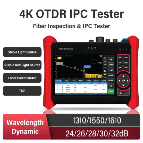 Fiber Multi Tester with 5.4-Inch Screen & 600m TDR Distance Measurement - Emissions And Stack - Image 2