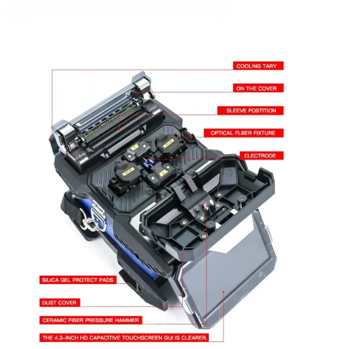 Handheld Fiber Fusion Splicer with 6s Splicing Time - Emissions And Stack - Image 4