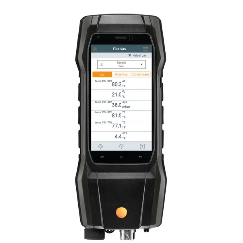Smart-Touch Combustion Analyzer with Advanced Sensor Protection - Emissions and Stack