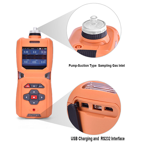 Emissions and Stack Portable Hydrogen Sulfide Gas Detector - Image 4