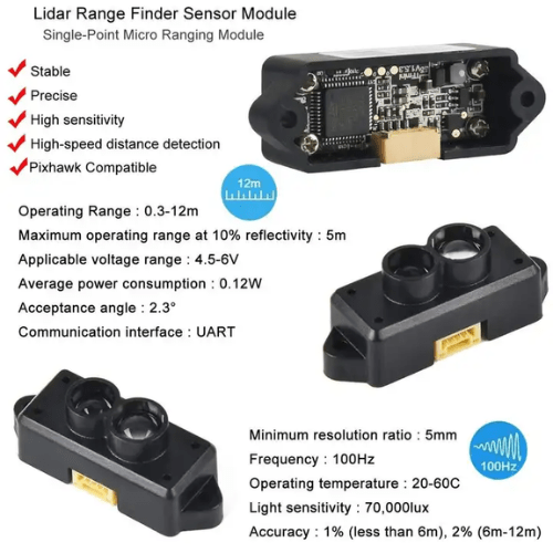 Compact Light-Sensitive Range Sensor with 12m Range - Emissions and Stack - Image 3