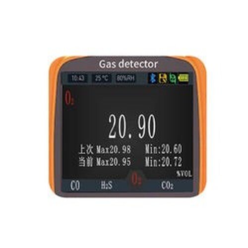 Emissions and Stack Portable Multi Gas Detector Monitor Rechargeable 4 In 1 Gas Meter Tester Analyze - Image 2