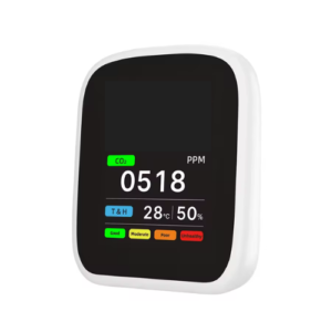 Multifunctional CO and CO2 Air Quality Monitor with Temp and Humidity Sensor - Emissions and Stack