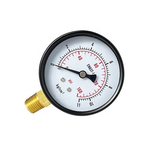 Radial Bottom Connection Pressure Gauge Manometer - Emissions and Stack