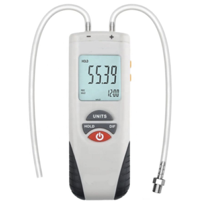 Digital Handheld Manometer for Gas and HVAC Pressure - Emissions and Stack