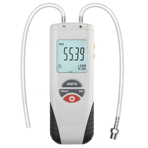 Digital Handheld Manometer for Gas and HVAC Pressure - Emissions and Stack