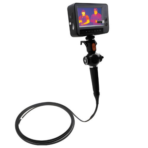 Emissions and Stack Handheld, 4-Way Articulation, 4.3" LCD Display Industrial Endoscope With Thermal Image