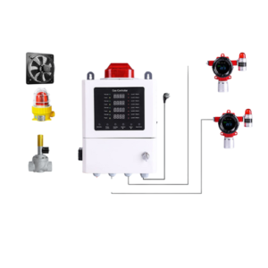 Industrial Fixed Gas Detector with Multi-Sensor Alarm System - Emissions and Stack