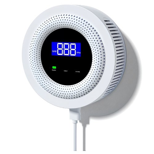 Smart WiFi Gas & Heat Detector with High-Intensity Alarm Sensor - Emissions and Stack