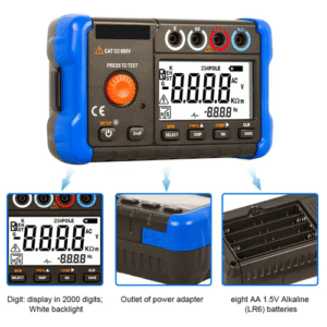 Emissions And Stack Ohm Ground Resistance Tester