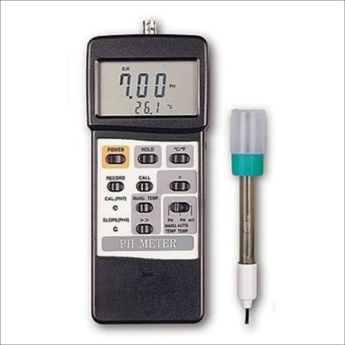 Handheld pH and Redox Meter with Temperature Measurement and Dual LCD Display Emissions And Stack - Image 2