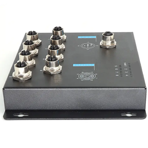 8 Port Ethernet Switch with PoE+ and M12 Connectors - Emissions And Stack - Image 2