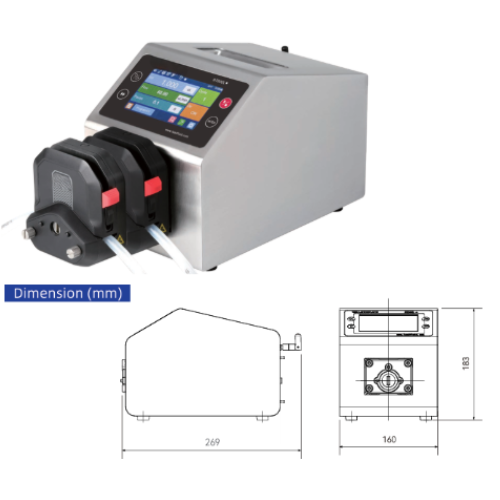 Intelligent Peristaltic Pump with HD Touch Screen Control - Emissions And Stack