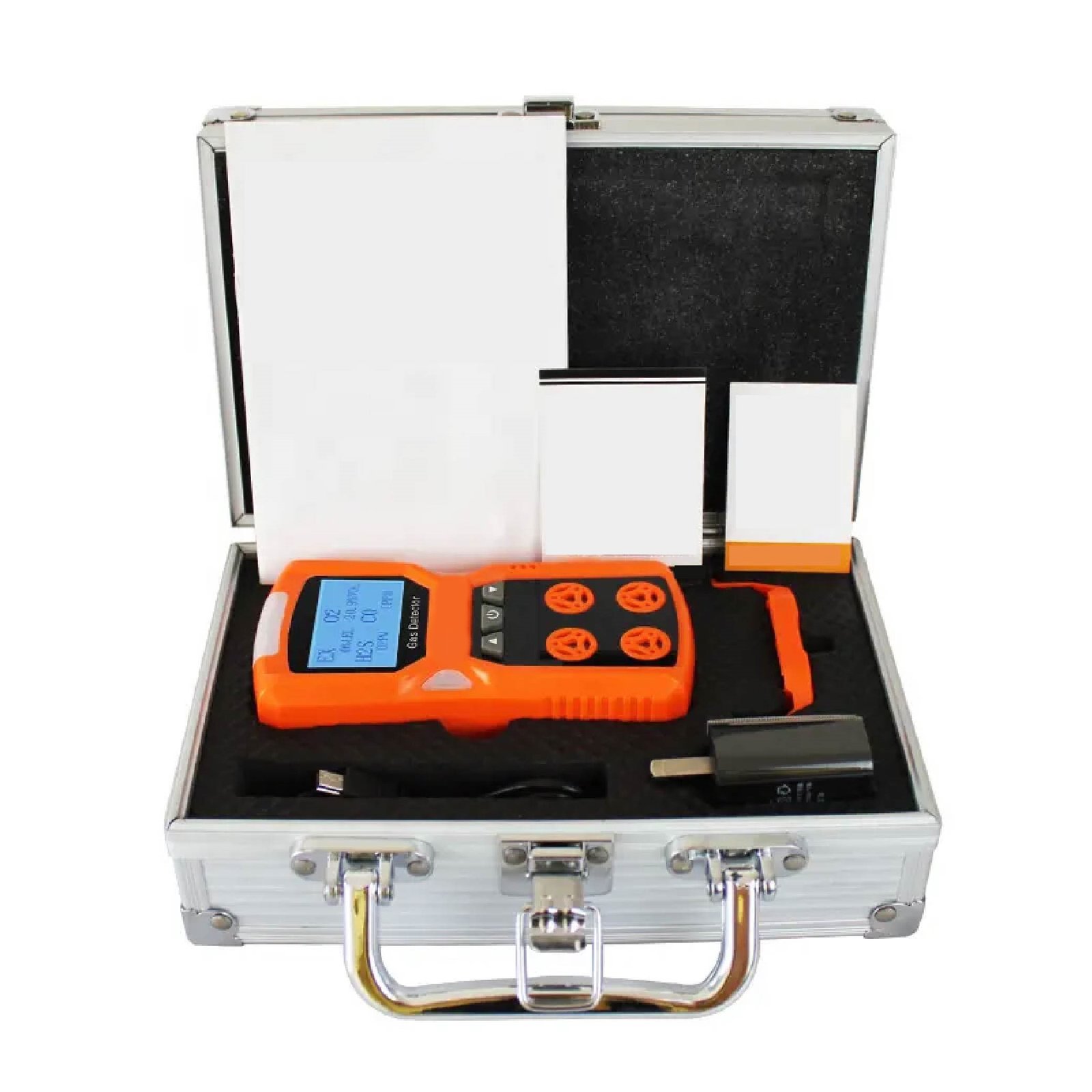 Emissions and Stack Portable CO H2S O2 Ex(LEL) 4 Gases Detector - Image 5