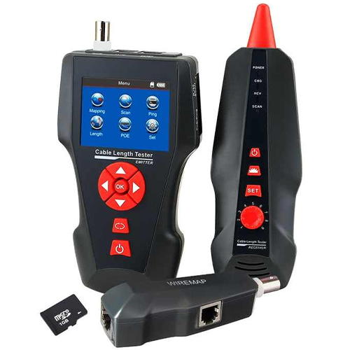 Cable Tester with Clear LCD Color Display - Emissions And Stack