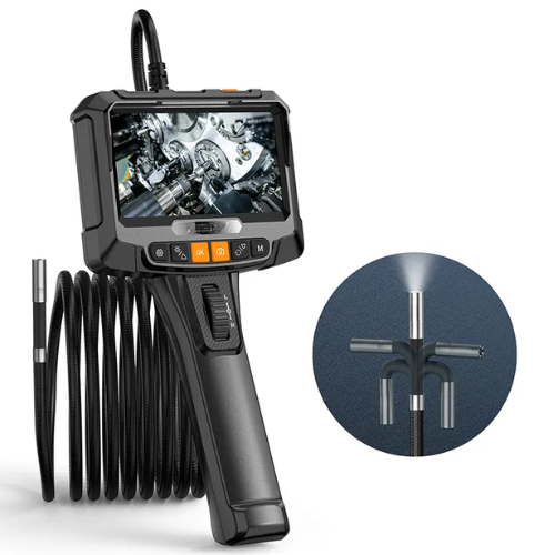 HD Dual-Lens Industrial Endoscope with 5" IPS Display- Emissions and Stack
