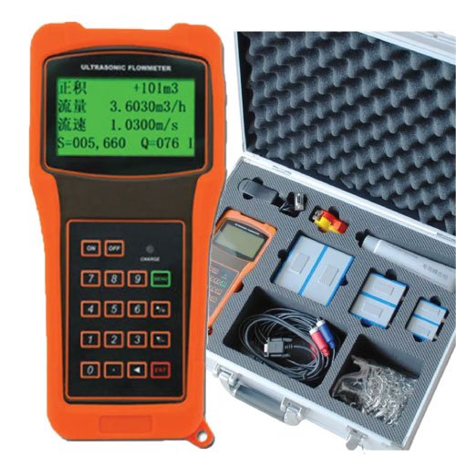 Emissions and Stack Anti-Corrosion Smart Display Accurate Handheld Portable Ultrasonic Flowmeter