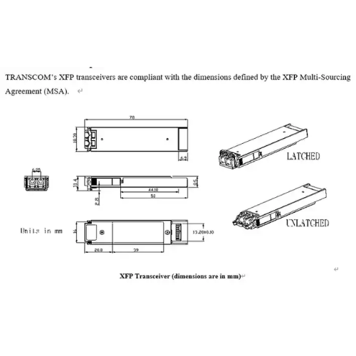 Emissions And Stack XFP DWDM Optical Transceiver Module - Image 3