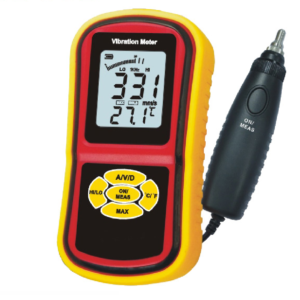 Vibration Meter with Velocity Frequency Mode (Data Hold)