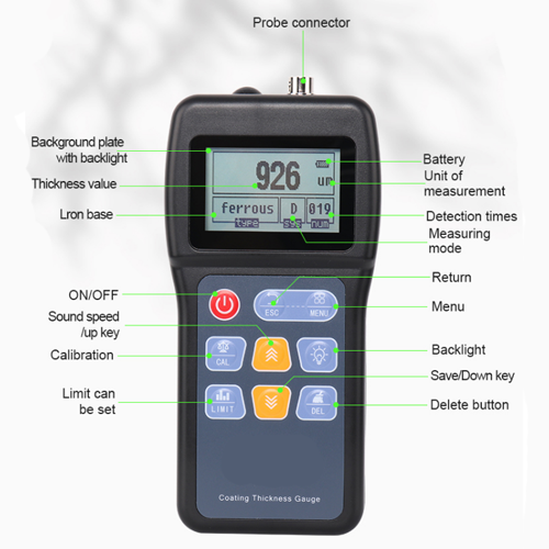 Emissions and Stack Digital Electronic Dry Film Coating Thickness Gauge - Image 6