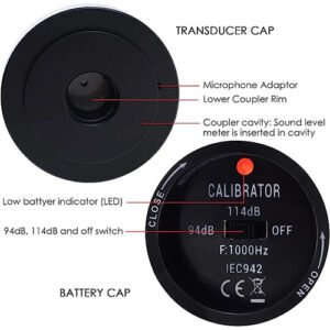 Emissions and Stack Sound Level Calibrator Microphone Calibrator