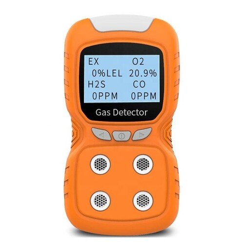 Emissions and Stack Portable Multi Gas Detector 4 Gas Monitor with Micro Clip