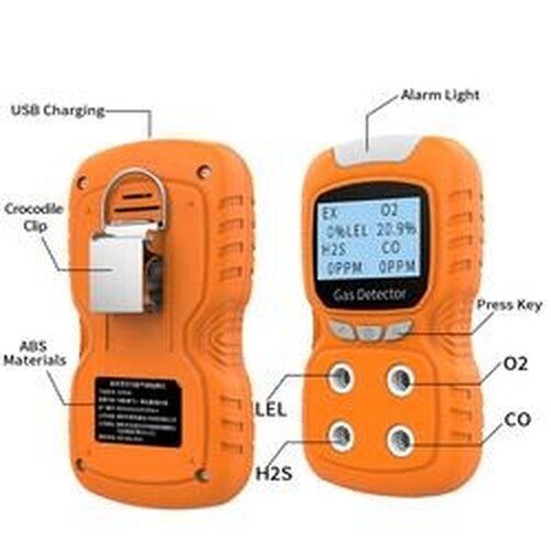 Emissions and Stack Portable Multi Gas Detector 4 Gas Monitor with Micro Clip - Image 5