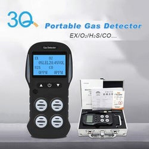Emissions and Stack Portable Multi Gas Detector Monitor Rechargeable 4 In 1 Gas Meter Tester Analyze - Image 4