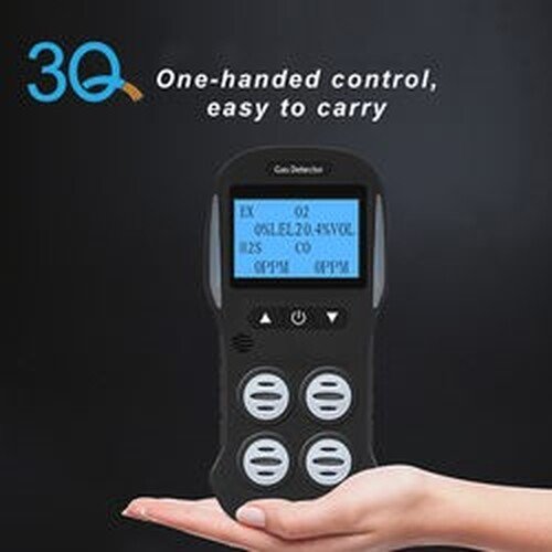 Emissions and Stack Portable Multi Gas Detector Monitor Rechargeable 4 In 1 Gas Meter Tester Analyze - Image 5