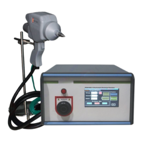 Electrostatic discharge simulator with High-Voltage -Emissions And Stack