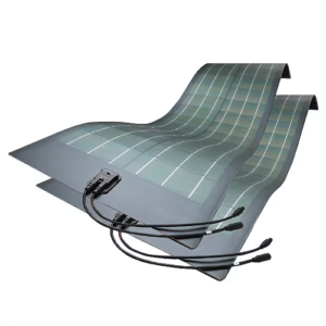 Emissions and Stack Rollable Solar Panel with Cables
