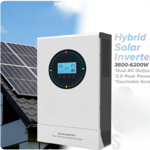 Dual AC Output 3 KW 3.6 KW 5.5 KW 6 KW 6.2 KW On/Off - Grid Hybrid Solar Inverter With Touchable Colorful Display - Emissions and Stack